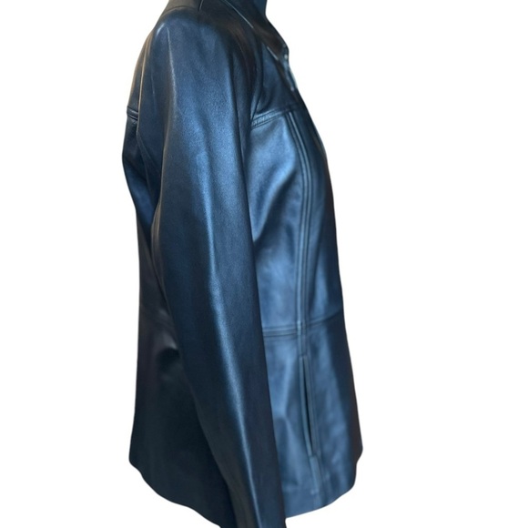 Valerie Stevens Leather Zip Jacket Size S - Picture 2 of 7